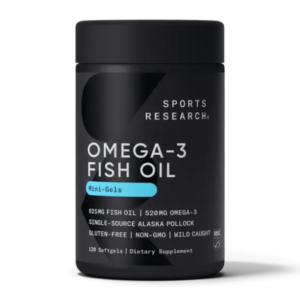 Омега-3 Риб'ячий Жир Аляска 625мг Sport Research (Omega-3 Fish Oil Alaska 625mg) 125 м'яких пігулок