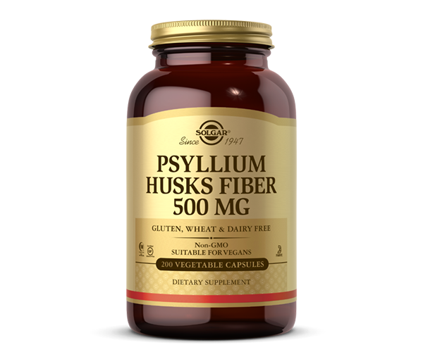 Псиллиум шелуха семян подорожника Solgar (Psyllium Husks Fiber) 500 мг