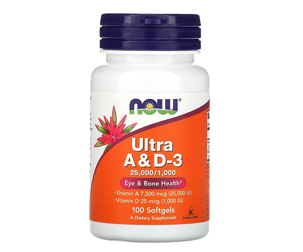 Вітаміни A та D3 NOW Foods (Ultra A & D-3) 100 капсул
