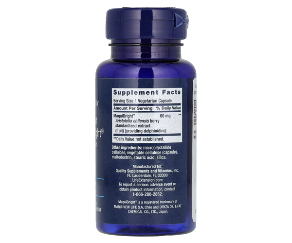 Екстракт маки для підтримки зору Life Extension  (Tear support with MaquiBright) 60 мг 30 капсул
