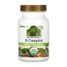 Органічний В-комплекс Natures Plus (B-Complex) 60 капсул