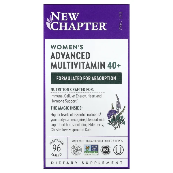 Мультивітаміни для жінок II 40+ New Chapter (Every Woman II Multivitamin) 96 таблеток