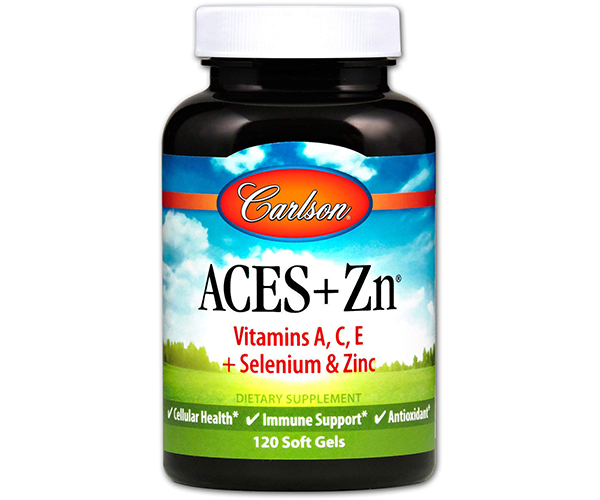 Вітаміни A C E + селен та цинк Carlson Labs (Aces + Zn) 