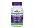 Корица Хром и Биотин для снижения сахара в крови Natrol (Cinnamon Chromium and Biotin Blood Sugar Health) 60 таблеток