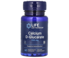 D-глюкарат кальцію Life Extension (Calcium D-glucarate) 200 мг 60 капсул