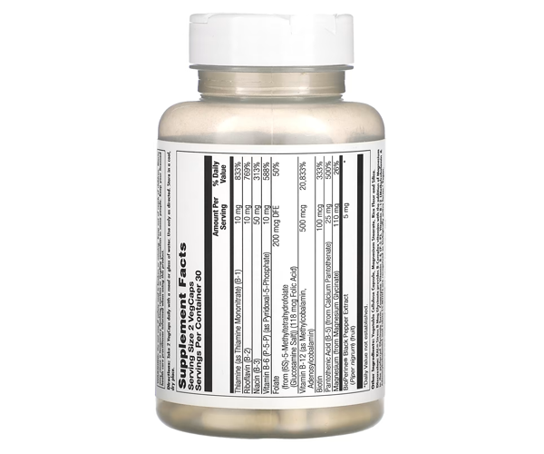 Стрес В комплекс с магнием глицинатом KAL (Stress B Mag Glycinate) 60 капсул