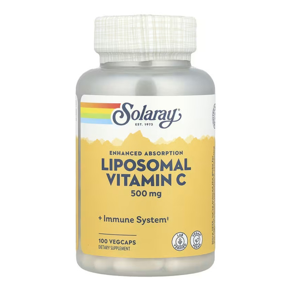 Вітамін C ліпосомальний Solaray  (Liposomal Vitamin C) 500 мг 100 капсул
