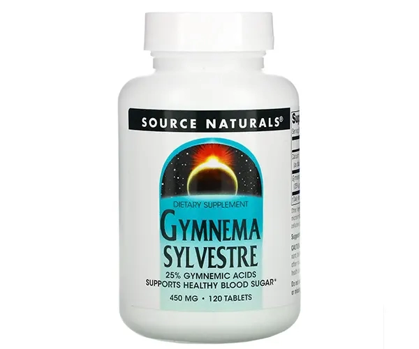 Экстракт Джимнема Сильвестра Source Naturals (GYMNEMA SYLVESTRE) 450 мг 120 таблеток