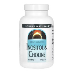 Інозитол та холін Source Naturals Inositol Choline 800 мг, 50 таблеток