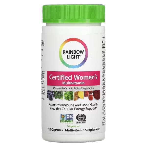 Сертифіковані мультивітаміни для жінок Rainbow Light  (Certified Women's Multivitamin) 120 капсул