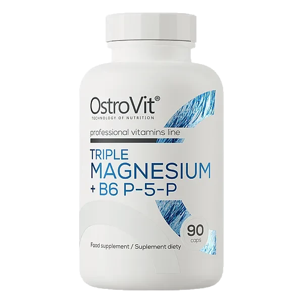 Комплекс магния+Витамин В6 Ostrovit (Triple Magnesium+B6 P-5-P) 90 капсул