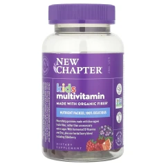 Мультивітаміни для дітей New Chapter  (Kid's Multivitamin) 60 жувальних цукерок зі смаком ягоди-цитруси