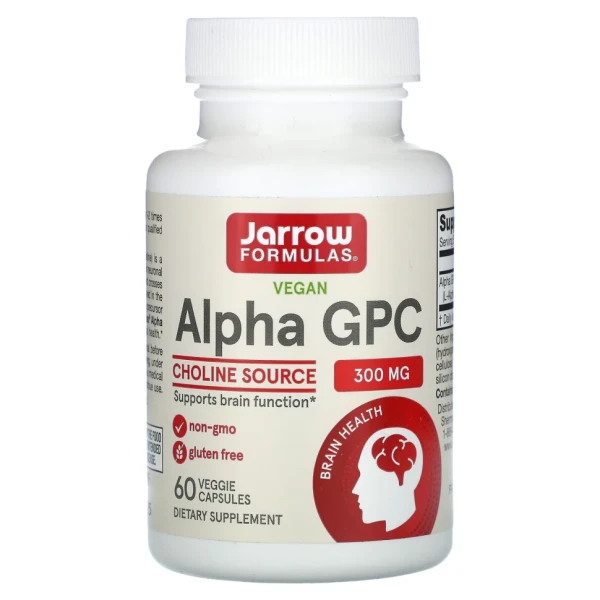 Альфа GPC Jarrow Formulas (Alpha-GPC) 300 мг 60 капсул