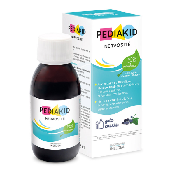 Сироп для снятия повышенной возбудимости и нервозности Pediakid (Nervosite) 125 мл со вкусом черной смородины