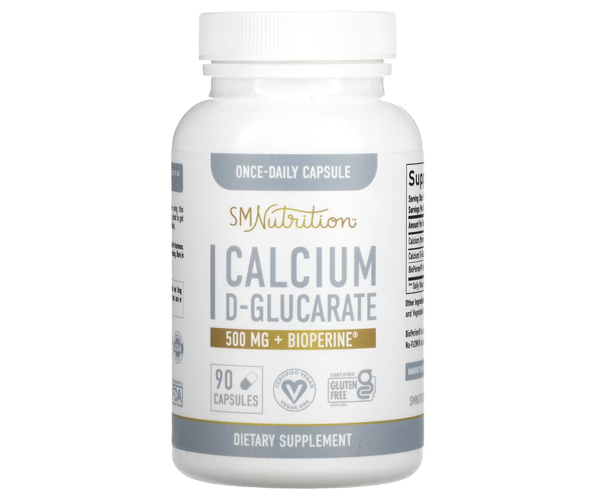 Кальций SMNutrition  (Calcium D-Glucarate + BioPerine) 500 mg 90 капсул