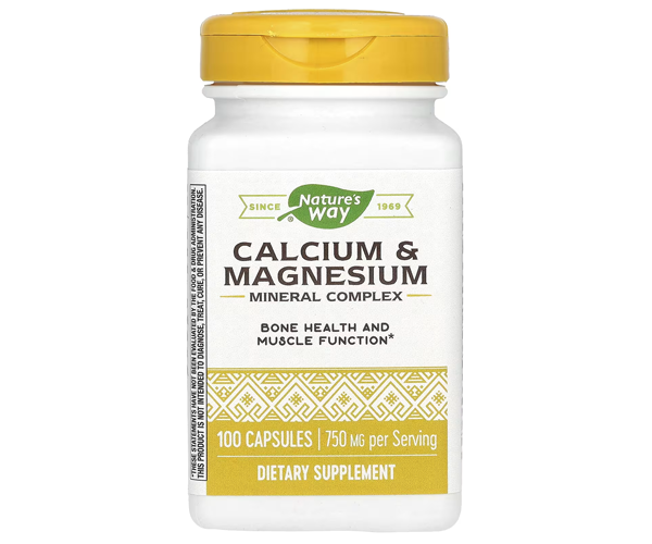 Кальций и магний Nature's Way (Calcium and Magnesium) 750 мг 