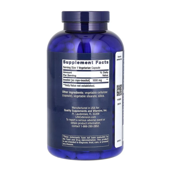 Інозитол Life Extension (Inositol) 1000 мг 360 капсул