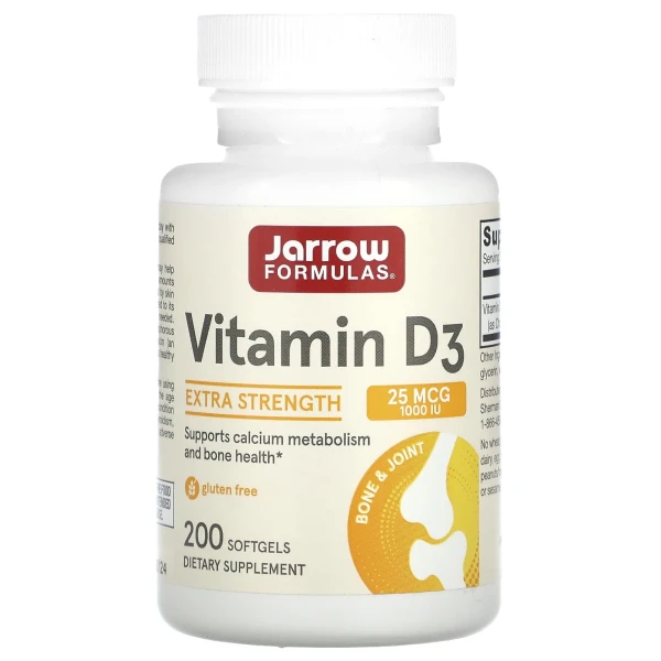 Витамин D3 холекальциферол Jarrow Formulas (Vitamin D3) 1000 МЕ 