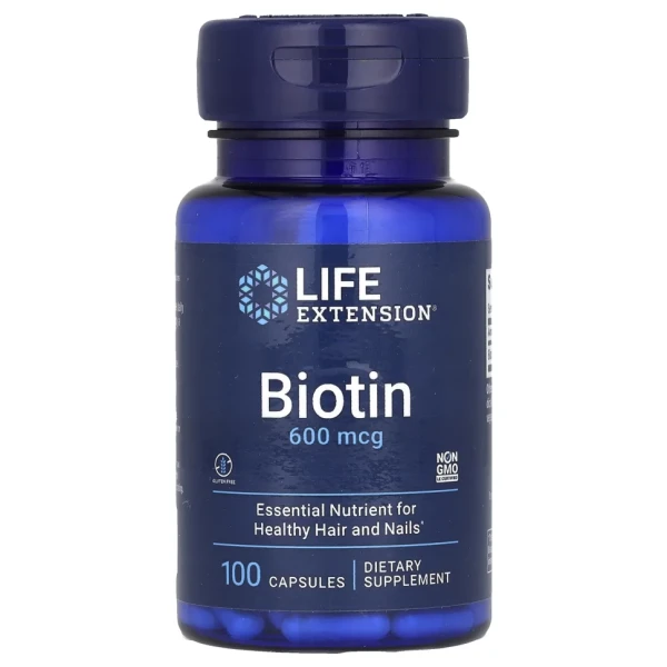 Біотин Life Extension (Biotin) 600 мкг 100 капсул