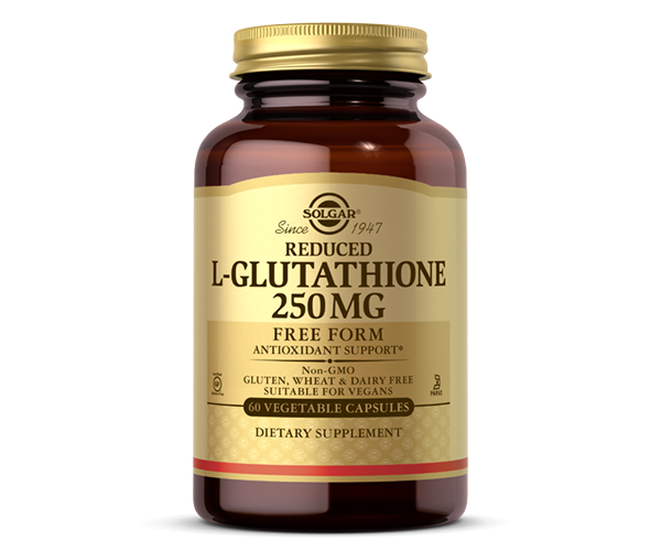 Вільний L-глутатіон Solgar  (Reduced L-Glutathione) 250 мг 