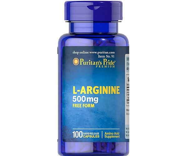Л-аргинин Puritan's Pride (L-Arginine) 500 мг 100 капсул