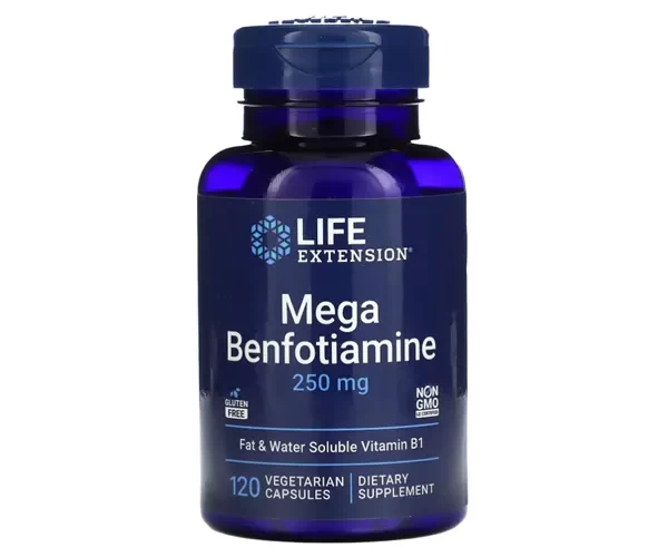 Мега-бенфотиамин Life Extension (Mega Benfotiamine) 120 капсул