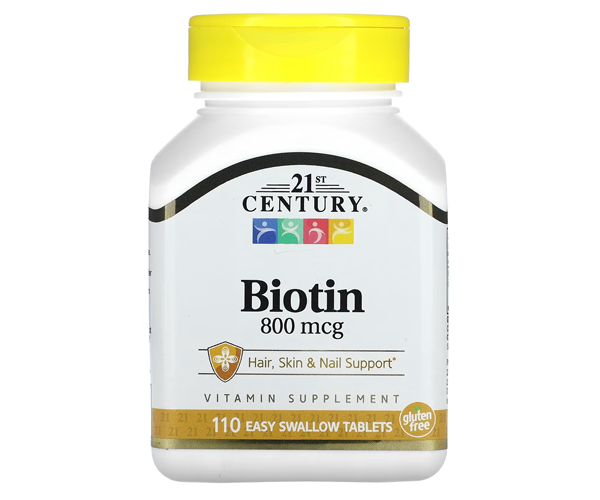 Биотин 21st Century (Biotin) 800 мкг 110 таблеток