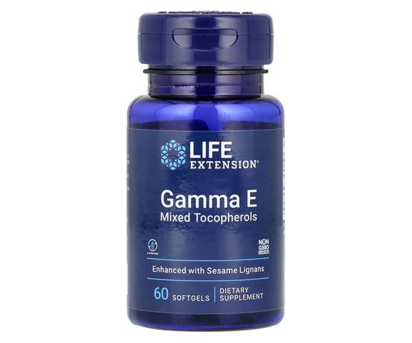 Гамма E Змішані Токофероли Life Extension (Gamma E Mixed Tocopherols) 60 капсул