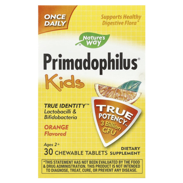 Пробиотик для детей Nature's Way (Primadophilus kids) 3 млрд КОЕ 30 жевательных таблеток