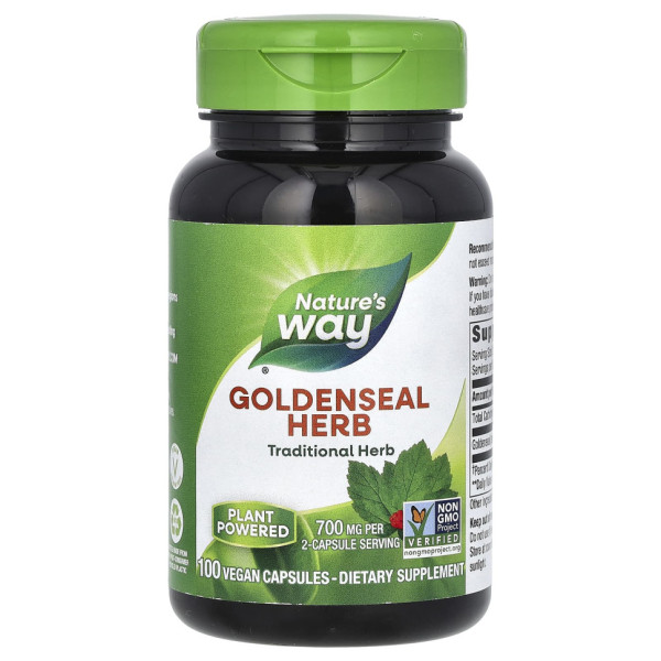 Гідрастис канадський Nature's Way (Goldenseal Herb) 700 мг 100 капсул