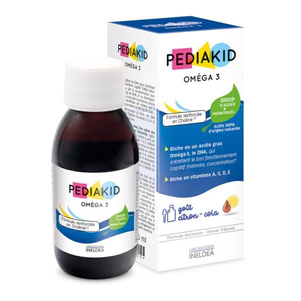 Омега-3 с холином Pediakid (Omega 3 + Choline) 125 мл со вкусом лимон-кола