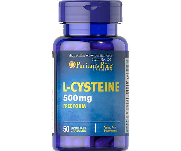 Л-цистеїн Puritan's Pride  (L-Cysteine) 500 мг 50 капсул