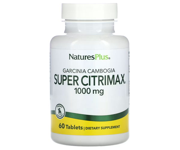 Гарцинія камбоджійська Natures Plus  (Super Citrimax) 1000 мг 60 таблеток