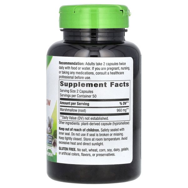 Корень Алтея Nature's Way (Marshmallow root) 480 мг 100 капсул