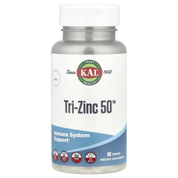 Tri-Zinc 50™ KAL 90 таблеток (50 мг на 1 таблетку)