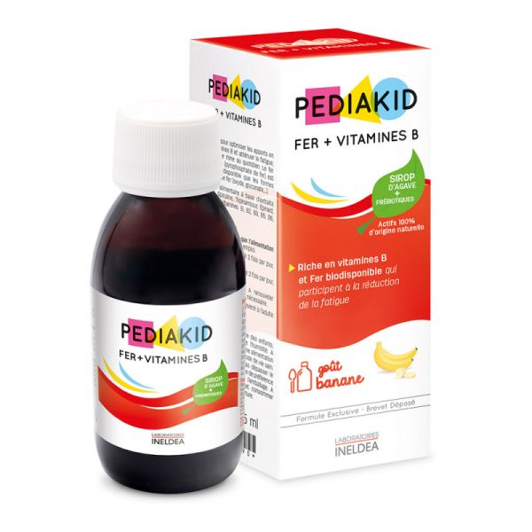 Железо + витамины группы B Pediakid (Fer + Vitamines B) 125 мл со вкусом банана