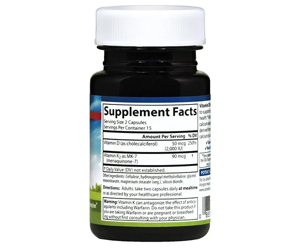 Вітамін D3 і K2 Carlson Labs (Vitamin D3 + K2) 