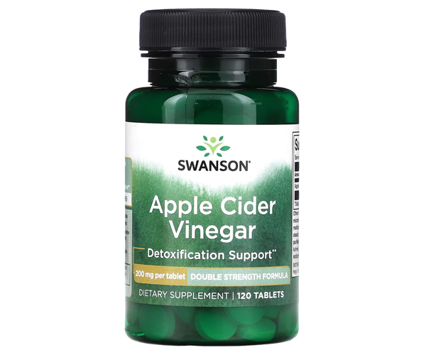 Яблочный уксус Swanson (Apple Cider Vinegar) 200 мг