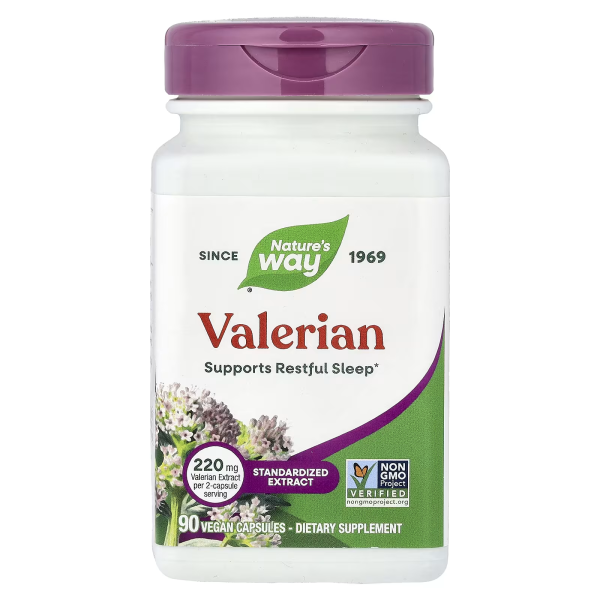 Валериана - премиум экстракт Nature's Way (Valerian Premium Extract) 90 капсул