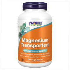 Комплекс магнію Now Foods  (Magnesium Transporters) 120 мг 180 капсул