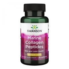 Морський колаген Swanson Type I Hydrolyzed Marine Collagen Peptides 400 мг 60 капсул