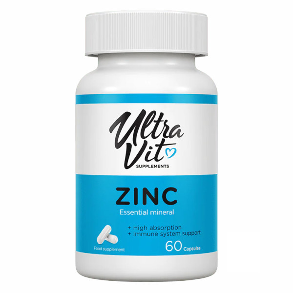 Цинк UltraVit's VPLab (Zinc) 60 капсул
