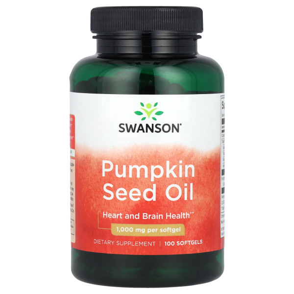 Тыквенное масло Swanson (Pumpkin Seed Oil) 1000 мг 100 капсул