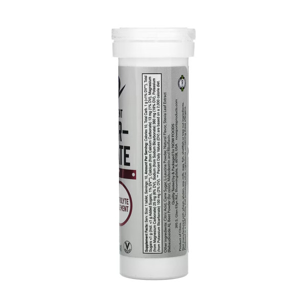 Електроліти NOW Sports Effer-Hydrate з лимоном та лаймом шипучі таблетки №10