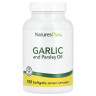 Олія часнику та петрушки Natures Plus  (Garlic and Parsley Oil) 180 капсул