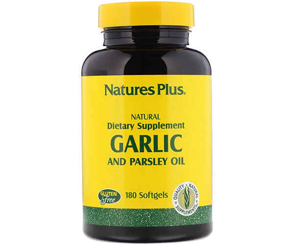 Олія часнику та петрушки Natures Plus  (Garlic and Parsley Oil) 180 капсул
