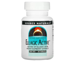Экстракт листьев малины Source Naturals (Ellagic active) 300 мг 60 таблеток