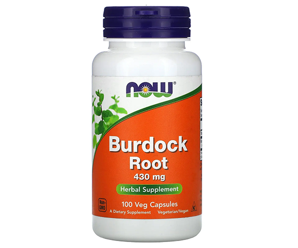 Корінь лопуха NOW Foods (Burdock root) 430 мг 100 капсул