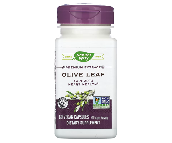 Экстракт листьев оливы Nature's Way (Olive Leaf) 250 мг/30 мг олеуропеина 60 капсул