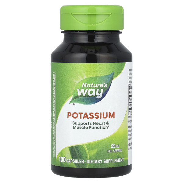 Калий Цитрат Nature's Way (Potassium Citrate) 99 мг 100 капсул